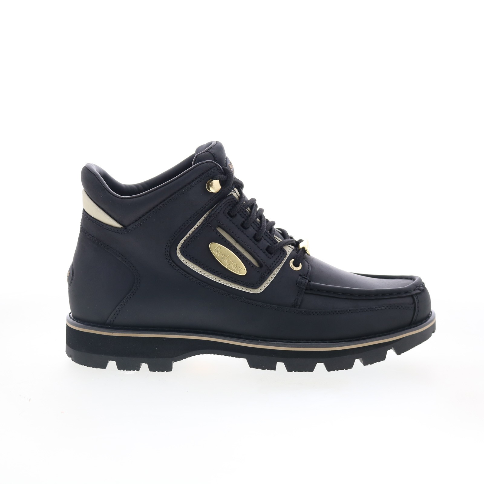 Rockport Umbwe II Mweka CJ1364 Mens Black Leather Casual Dress Boots