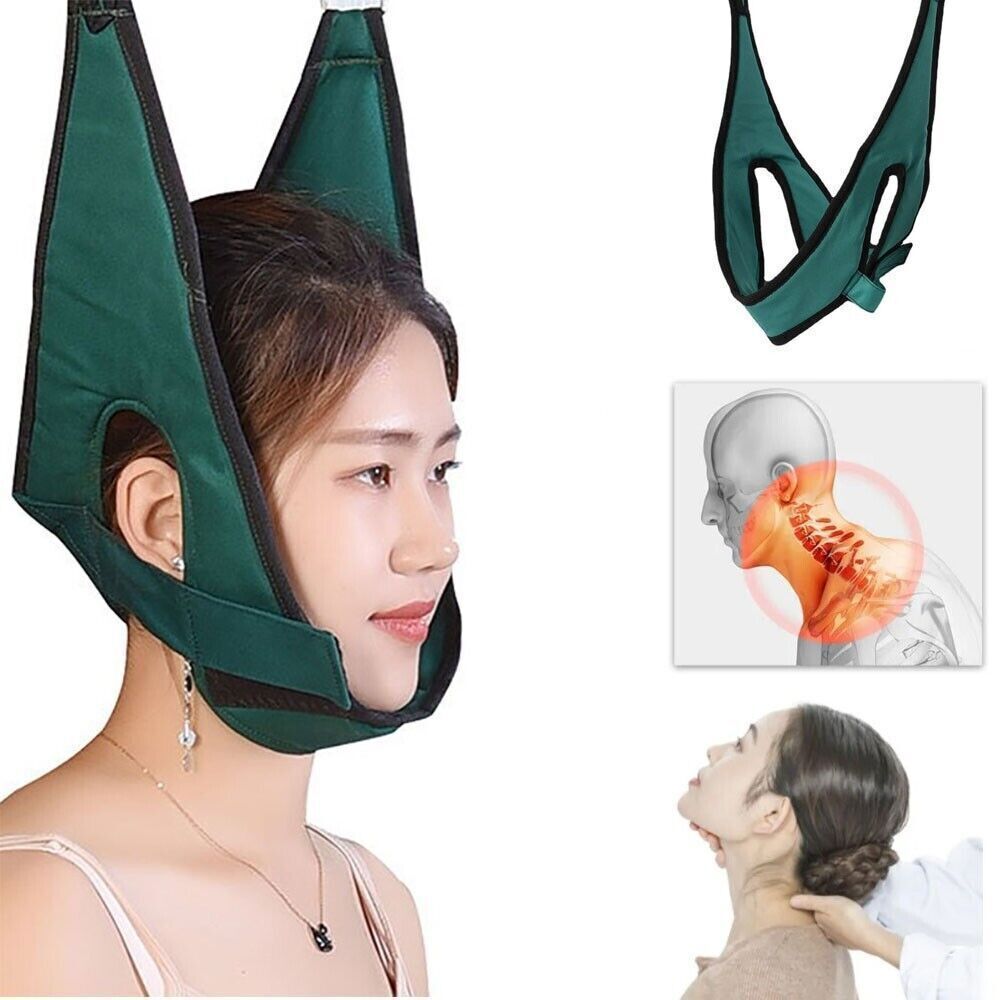 Hanging Neck Stretcher Cervical Traction Device Head Brace Support Pain Relief