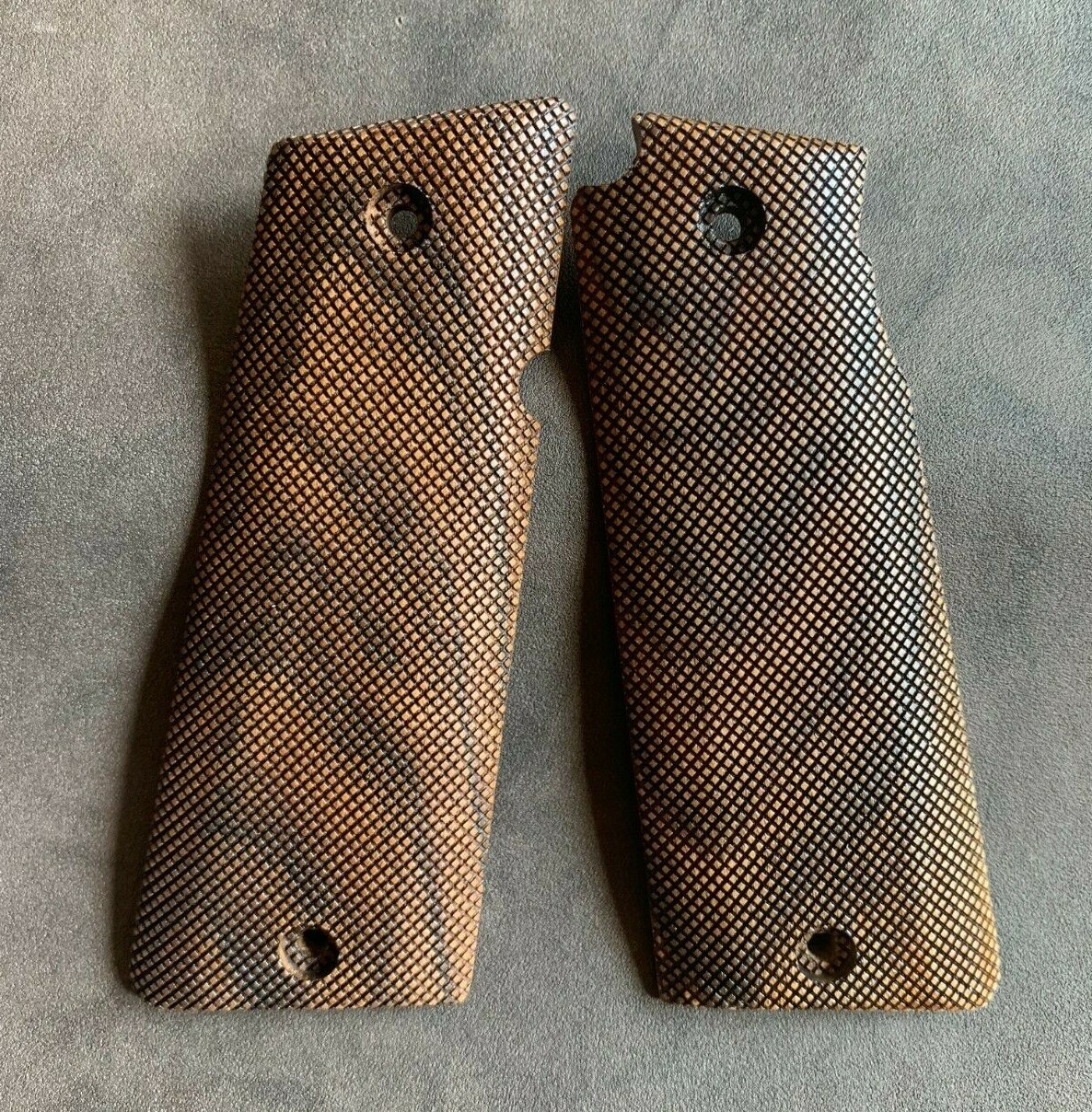 Star Super B Walnut Grips. Checkered. Handmade. US Based Seller. Best Quality