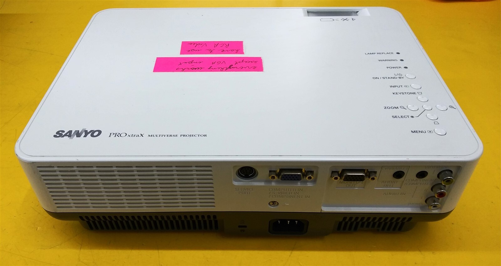 ⭐️⭐️⭐️⭐️⭐️ **AS IS** Sanyo PLC-XW55 Pro Xtrax Multiverse LCD Desktop Projector