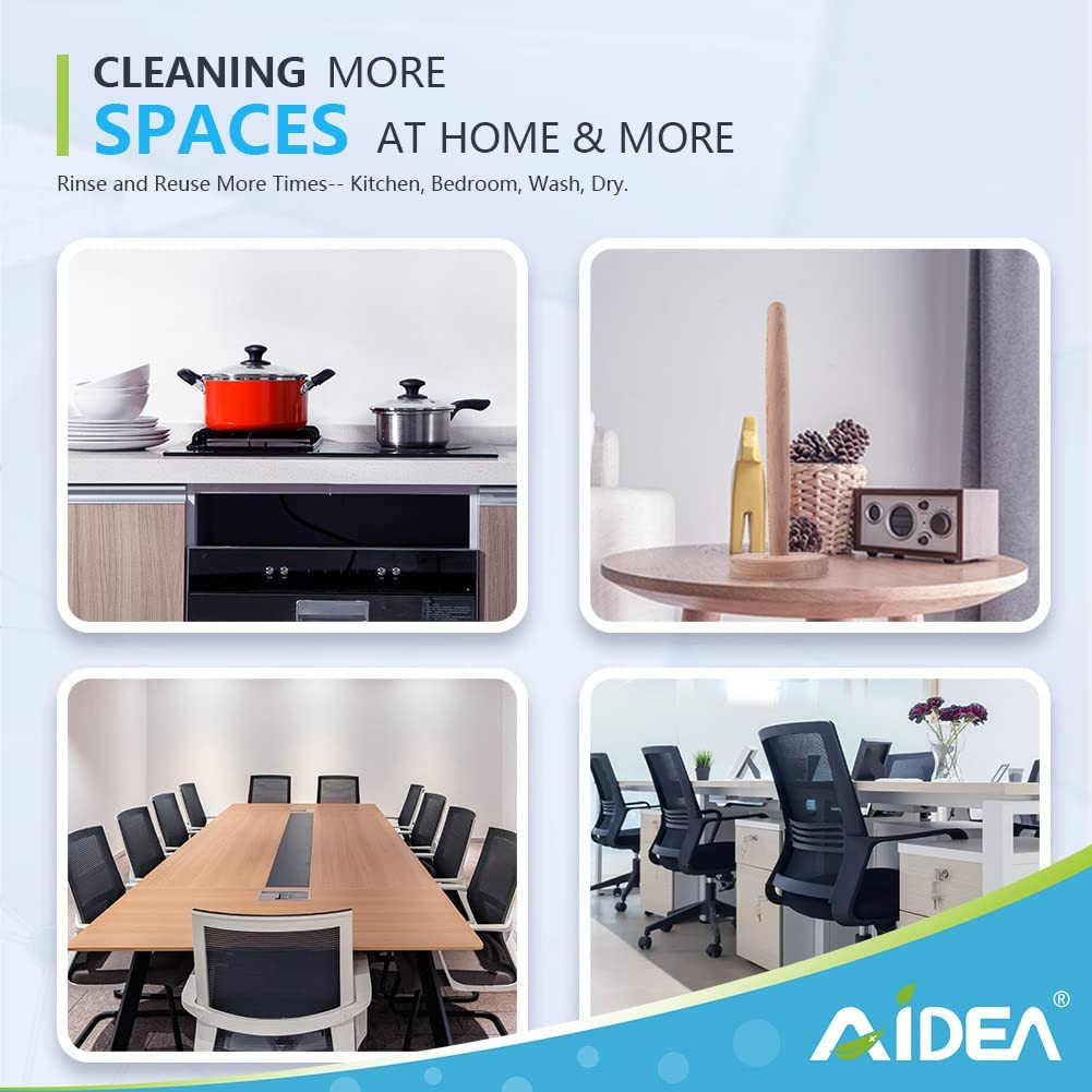 AIDEA Cleaning Wipes, Multi-Purpose Towel Reusable Cleaning Cloths 40Ct(1 Pack)