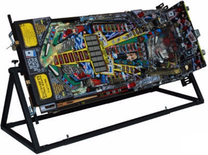 Pinball Machine Repair Playfield Rotisserie Spin Jig Rotator for Table