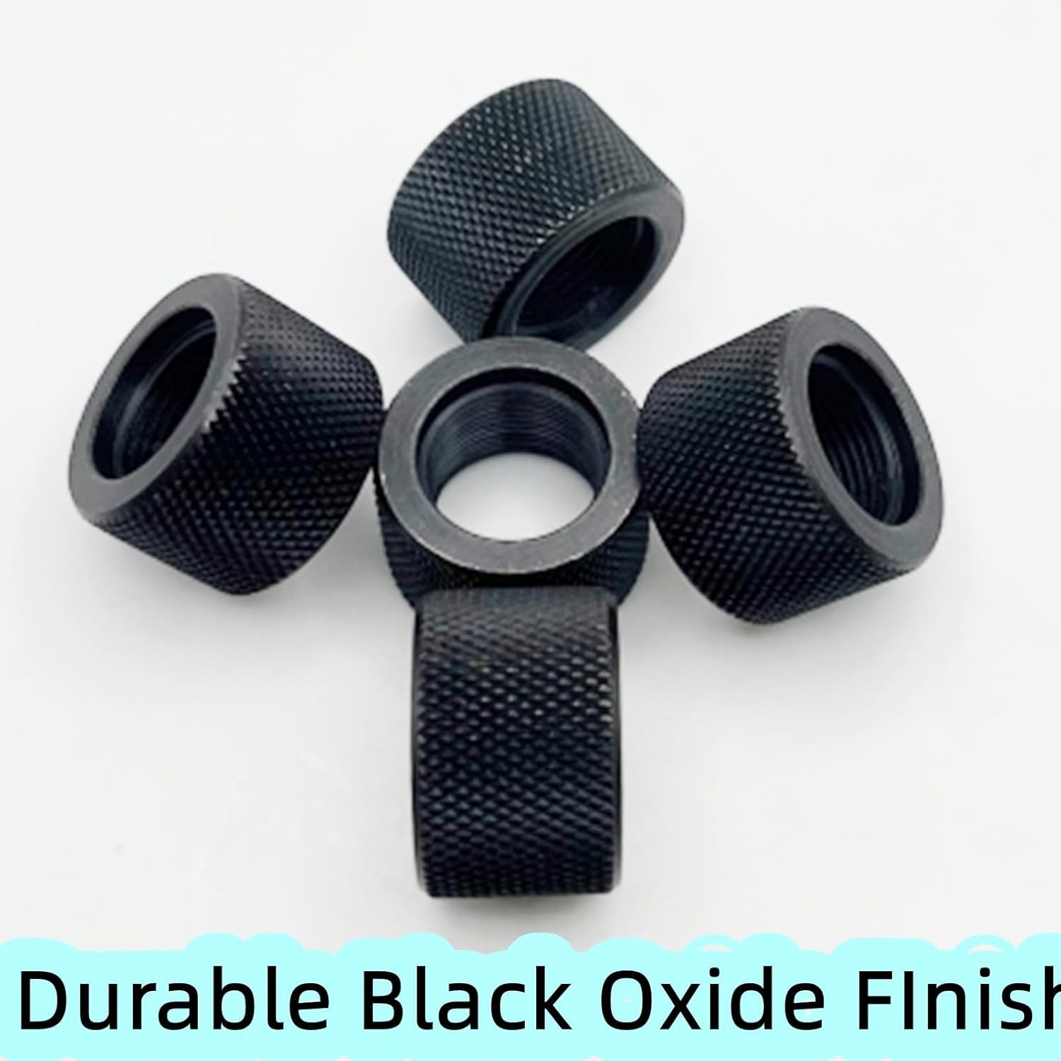Precision CNC Thread Protectors for 5/8-24 - 8 Pack with User-Friendly Grip