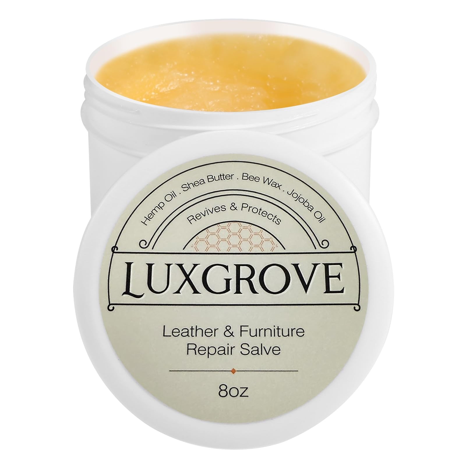 LUXGROVE® Leather & Furniture Repair Salve- Polisher, 8 Ounce (Pack of 1)