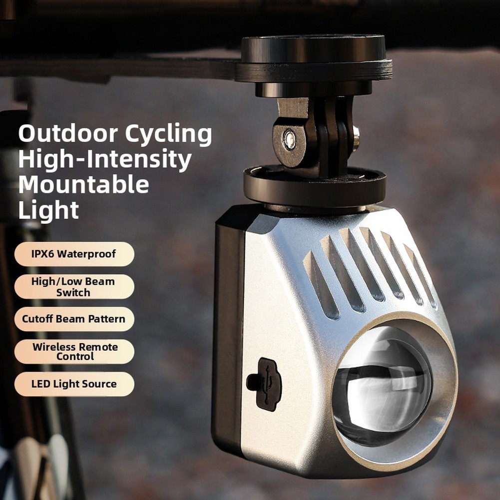 Riding Headlight 1000 Lumen 4 Mode for flash Low High Beam for Night Cycling