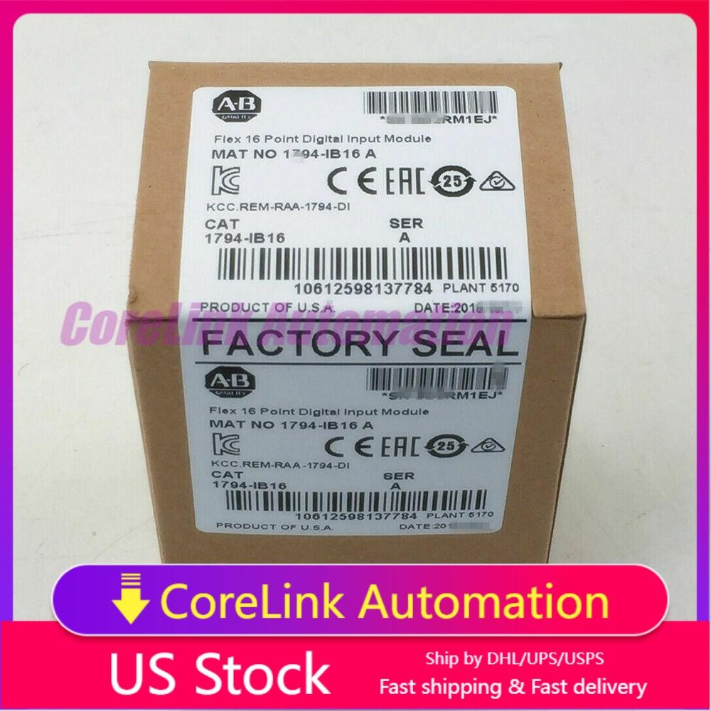 1P New Factory Sealed AB 1794-IB16 1794IB16 SER A Flex I/O Input Module 1794IB16