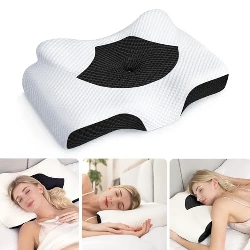 Osteo Cervical Pillow for Neck Pain Relief, Hollow Design Odorless Memory Foam
