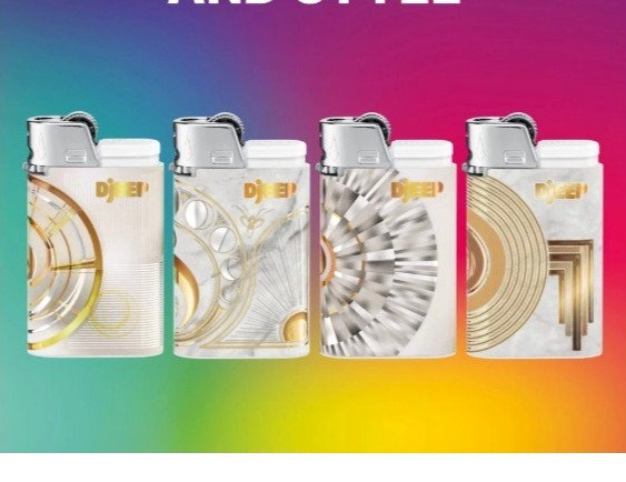 DJEEP Pocket Lighters, ELEGANT Collection, 4 Count Lighters