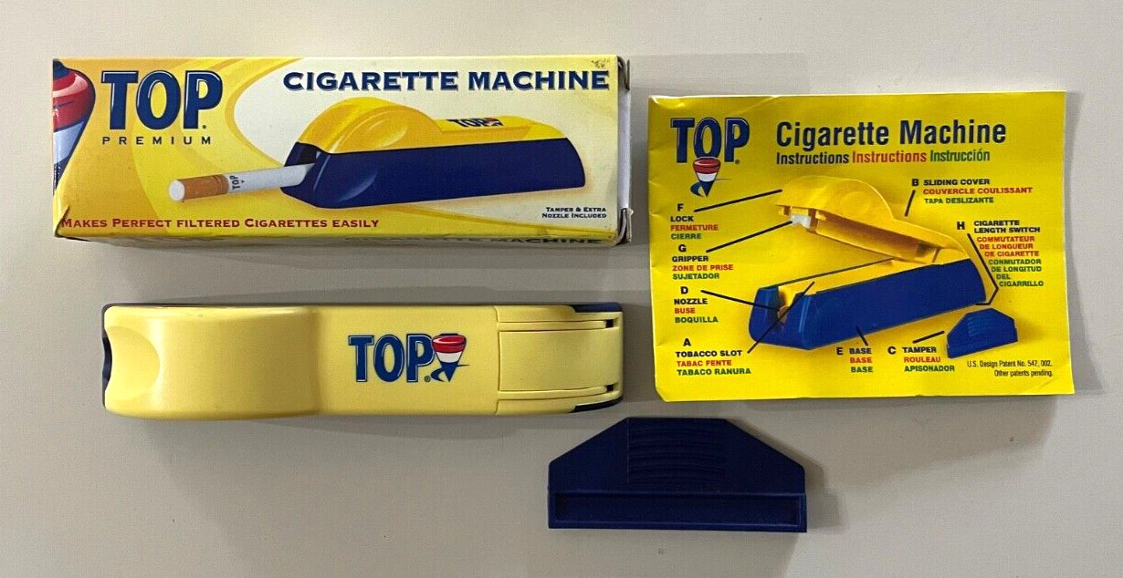 Vintage TOP Premium Cigarette Maker Injector Machine Roll Your Own EC!