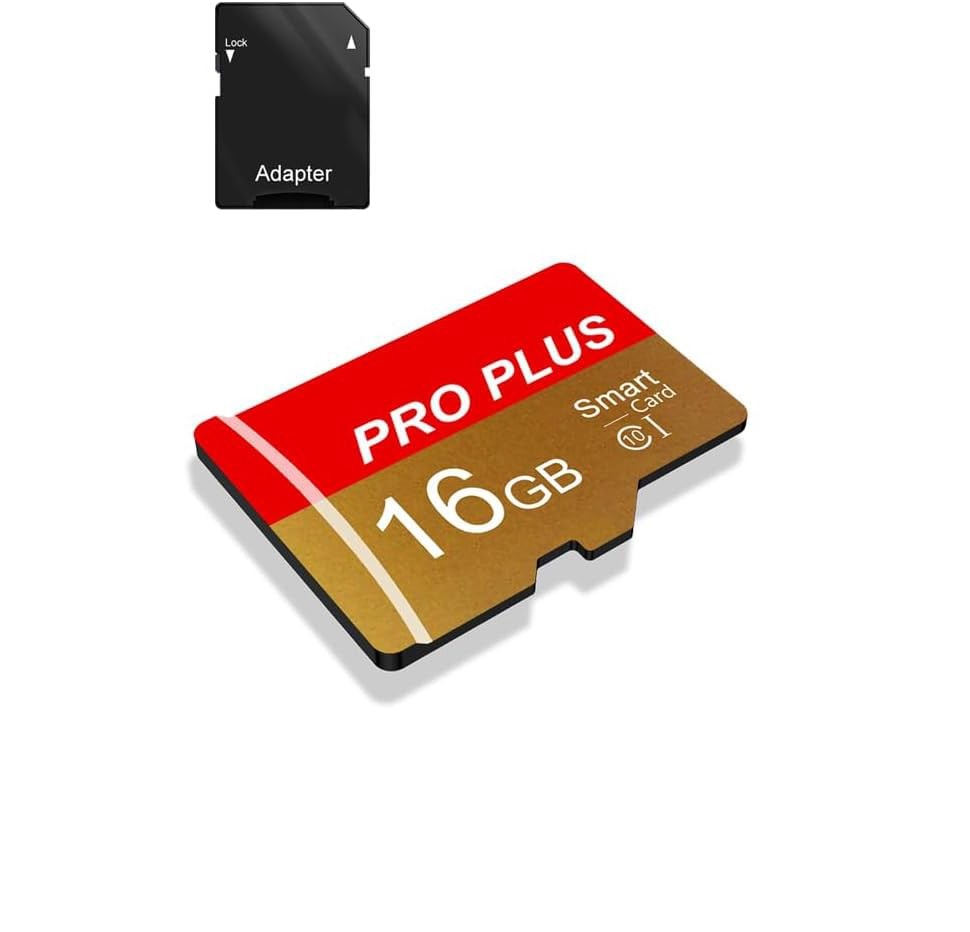 TF Card 16GB with Adapter, High Speed Memory Card, UHS-I C10 A1 Memory TF Car...