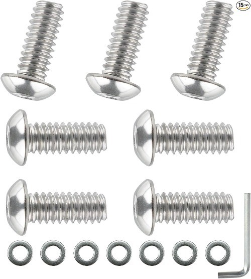 15PCS Windshield Bolts Batwing Inner Fairing Screws with Washe Size: 15pcs Kit