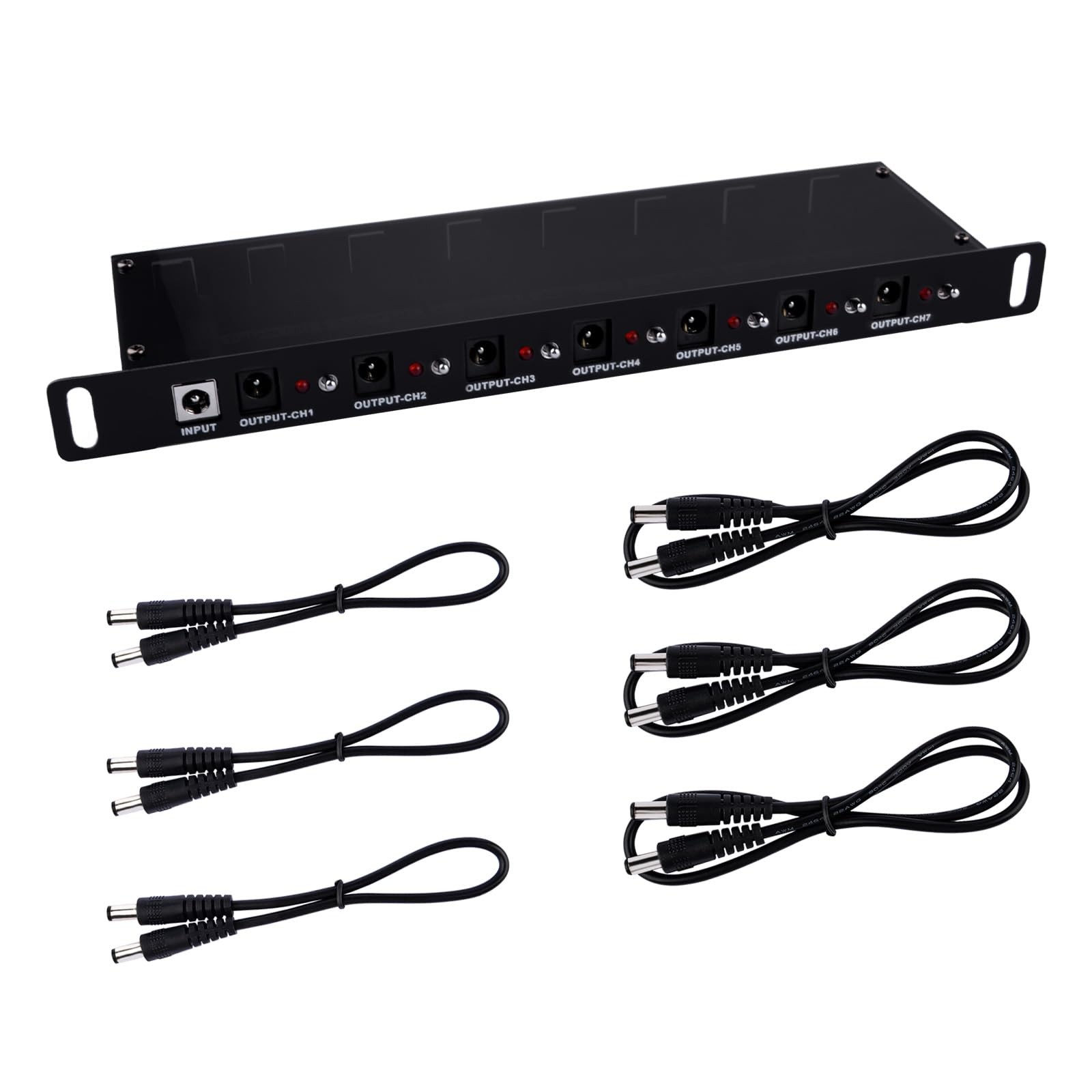 DC PDU Lite 7-CH 0.5U Rack-Mount Power Distribution Unit for DeskPi Rackmate ...