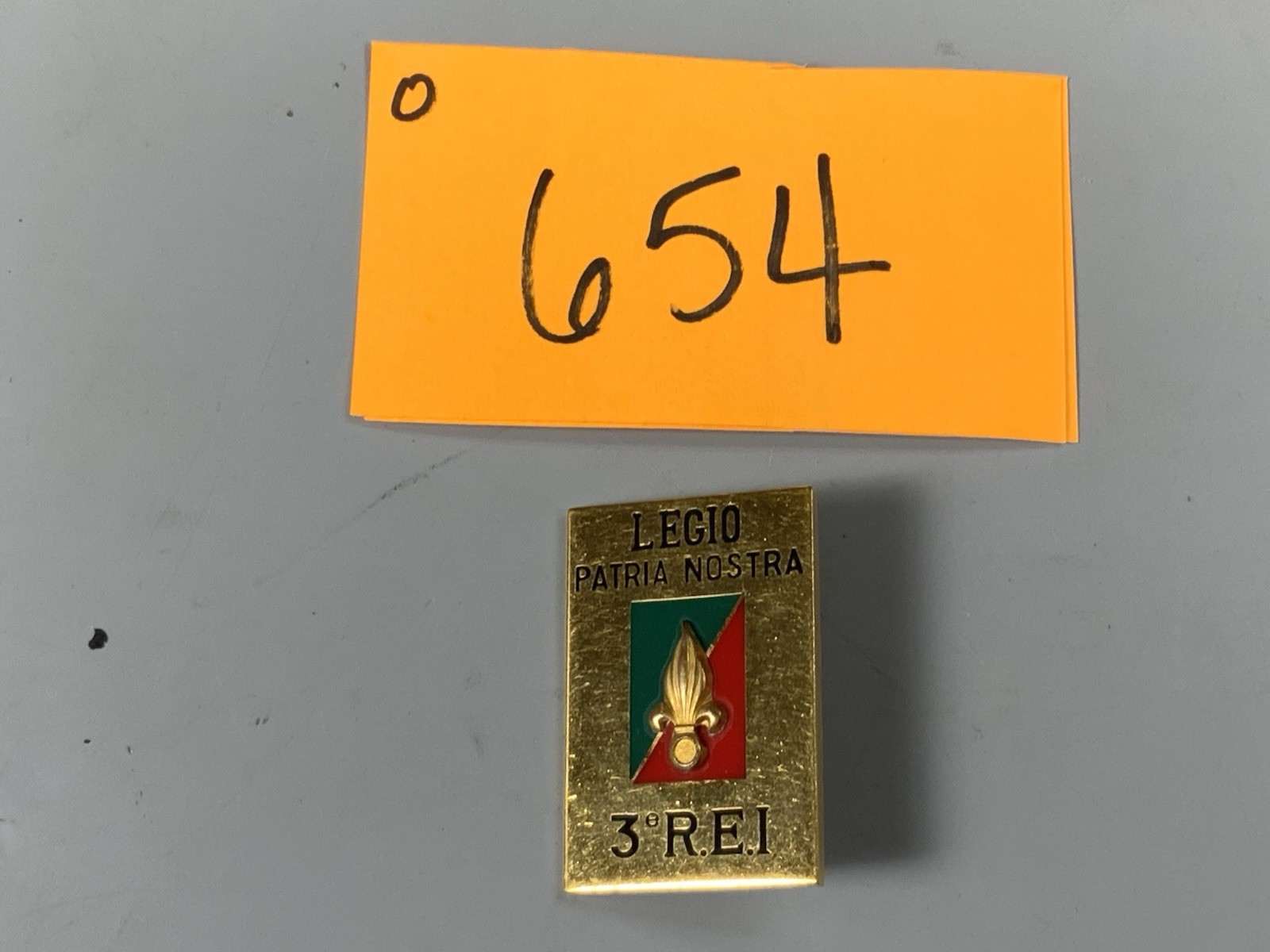 French Indochina 3rd REI Badge Migging Pin Balmue Samur O654