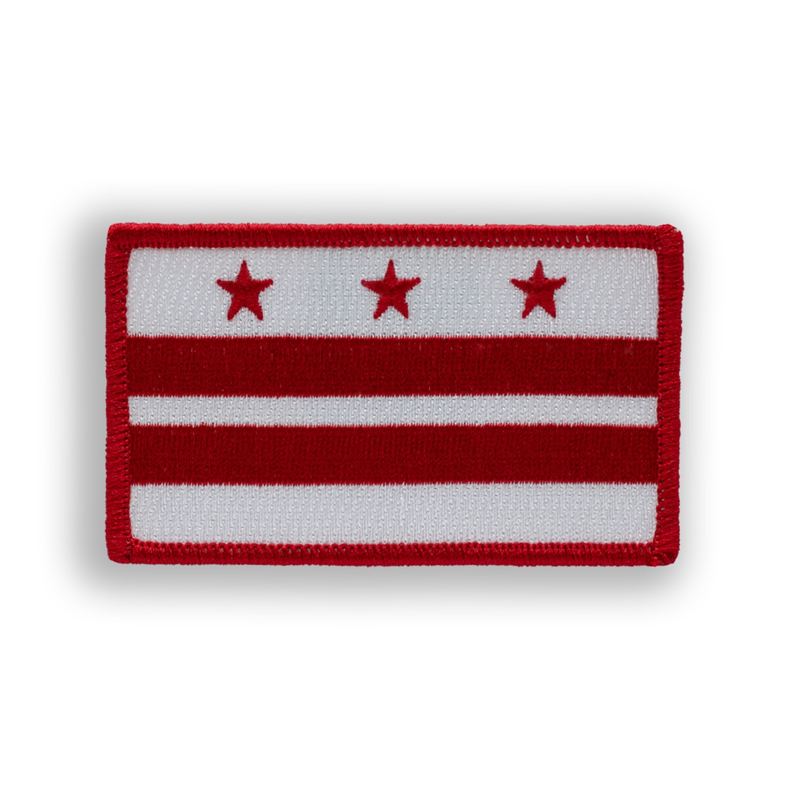 Washington, D.C. Flag Embroidered Patch 3 ⅜" x 2"