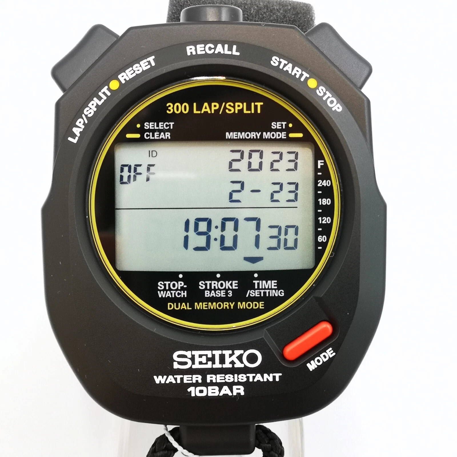 SEIKO Stopwatch STOP WATCH SVAS009 Black Swimming Master Men's Watch New in Box
