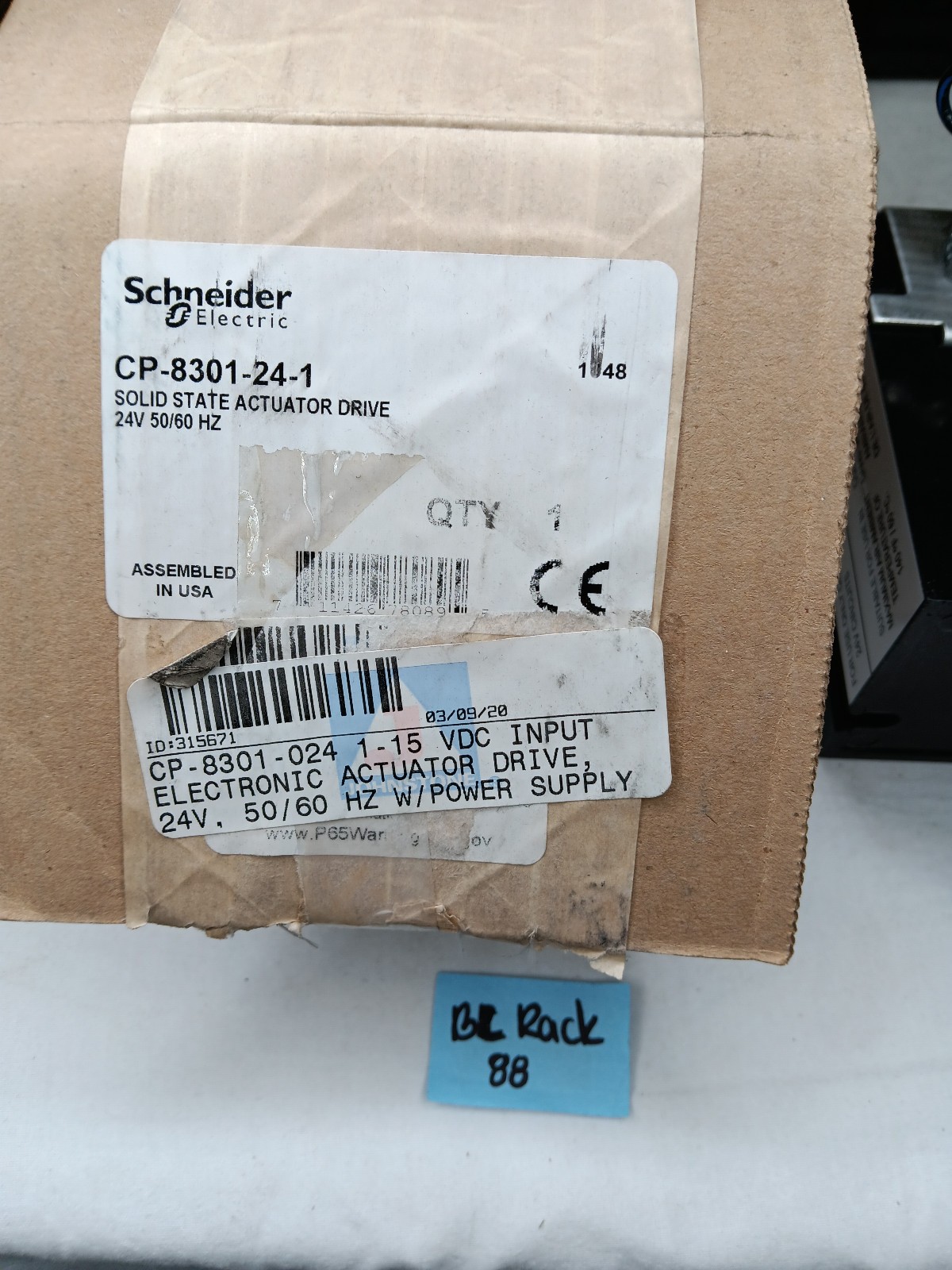 CP-8301-24-1, 24 VAC SOLID STATE ACTUATOR DRIVE New-Open Box