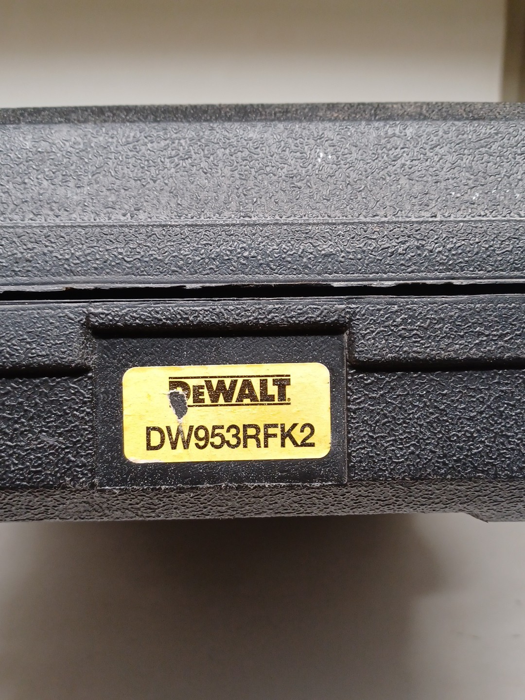 Dewalt 12 v. Drill DW953RFK-2 PLASTIC CASE ONLY