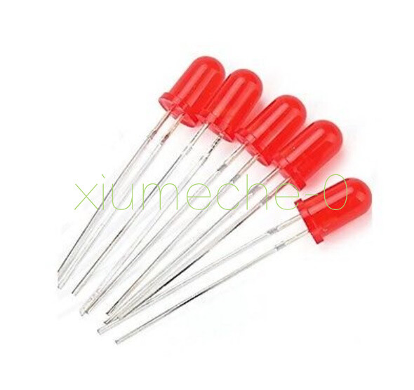 100Pcs LED 5MM RED COLOR RED LIGHT Super Bright Bulb Lamp