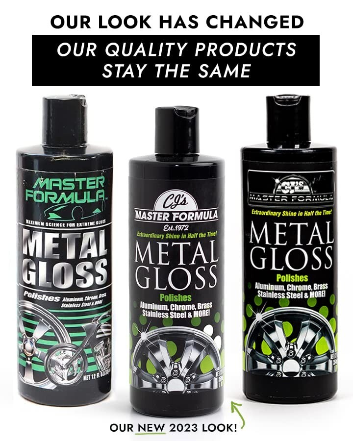 CJs Master Formula 1 Bottle of Metal Gloss Auto Chrome Metal Aluminum Polish