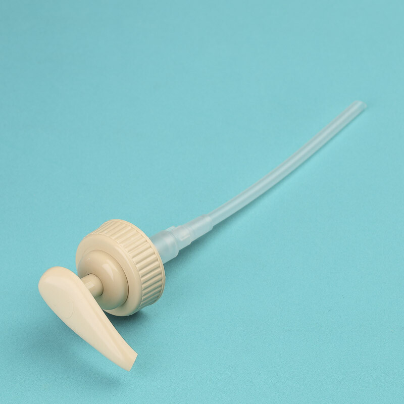 Tan Threaded Short Neck Dispenser Pump | 6 Pieces