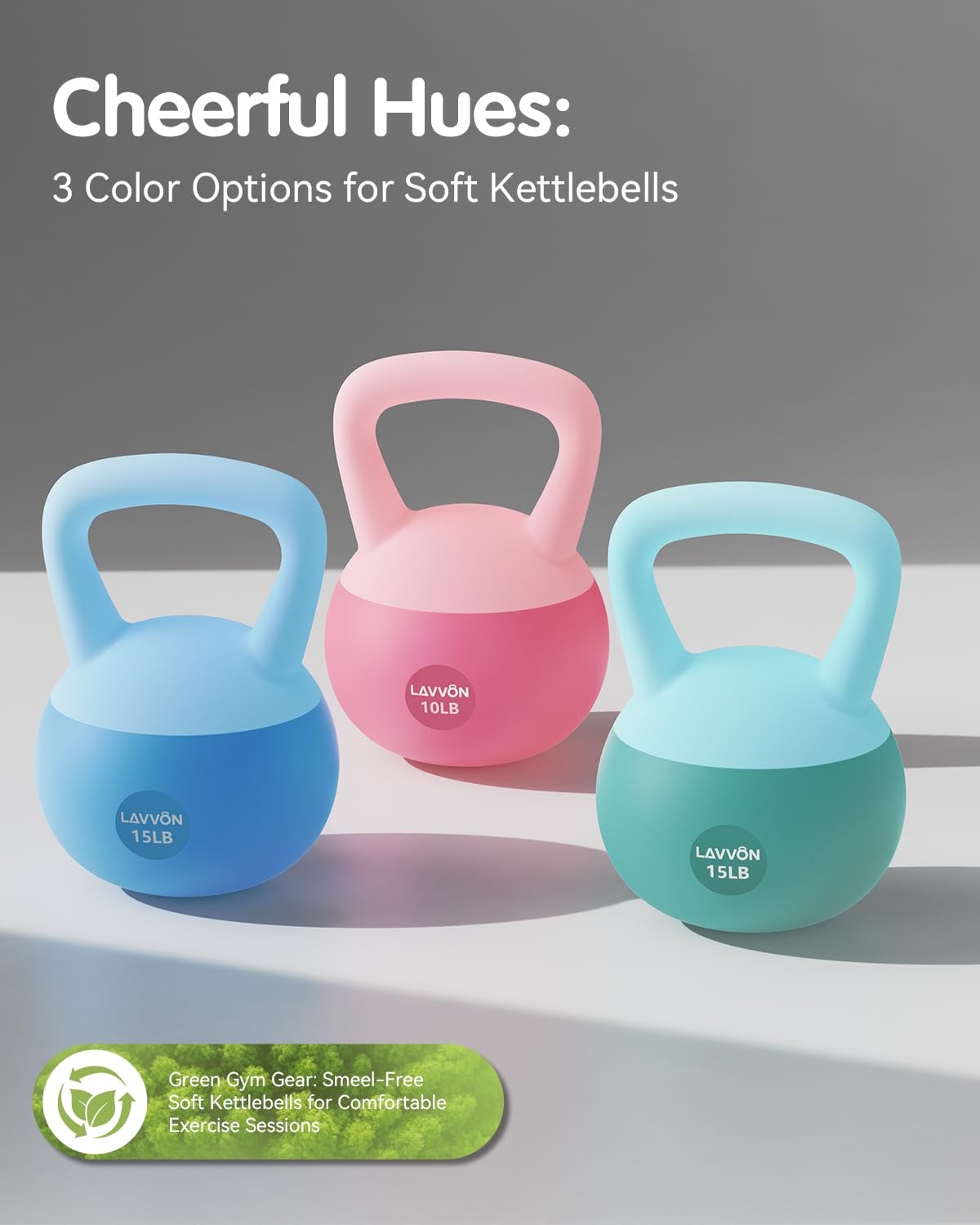 Soft Kettlebell - Cushioned Impact-Resistant Base and Anti-Slip Kettle bell