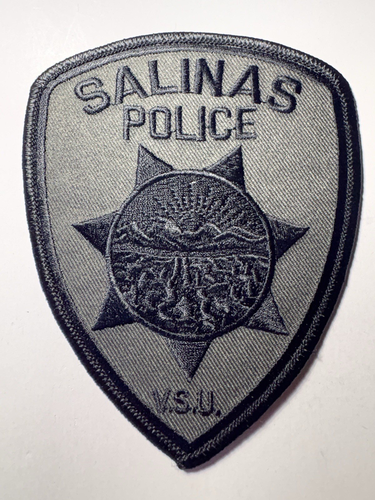 Salinas California Police Violence Suppression Unit VSU Patch ~ OD Green