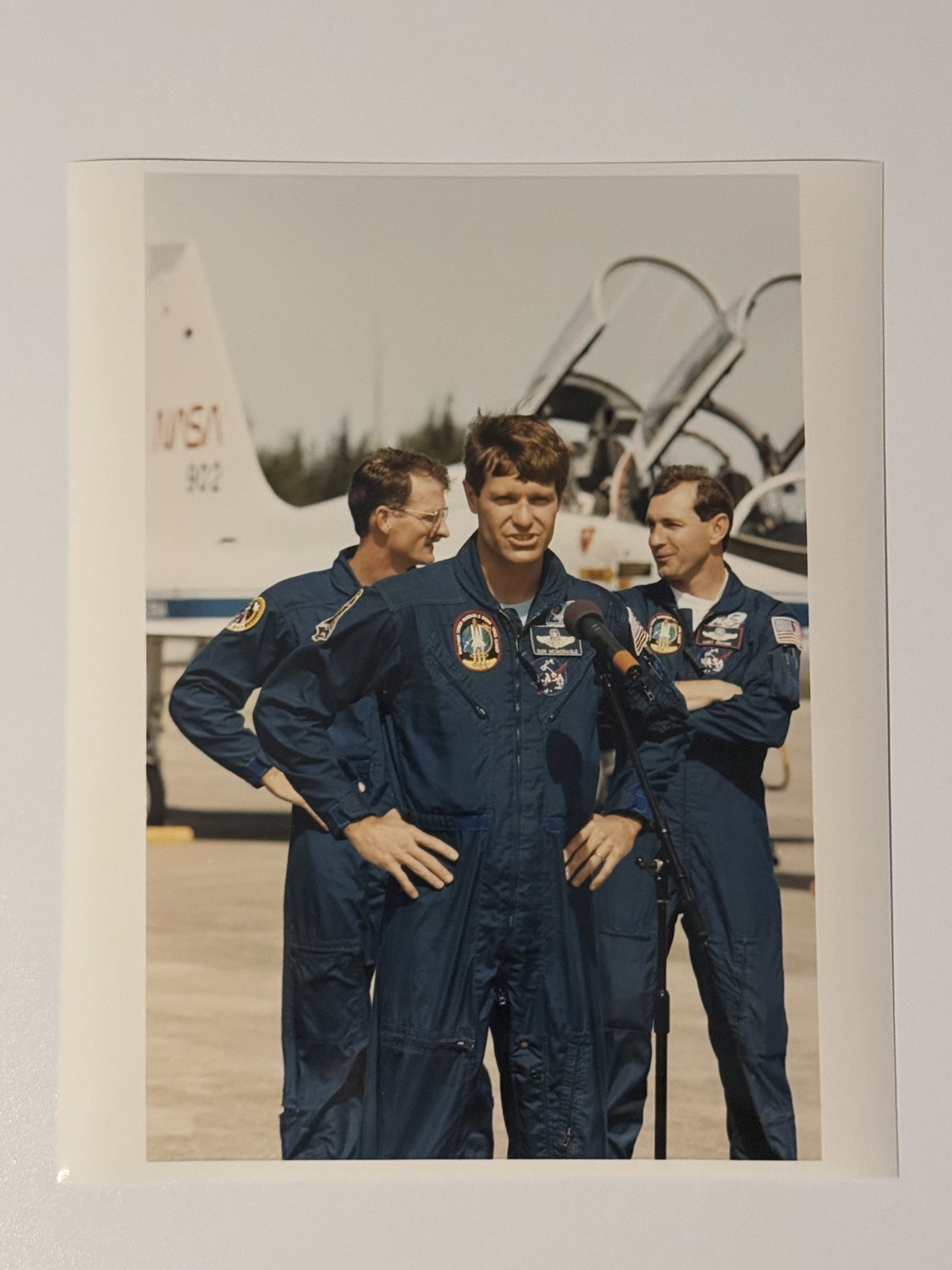 NASA STS-66 Crew Press Briefing After Shuttle Landing Press Photo