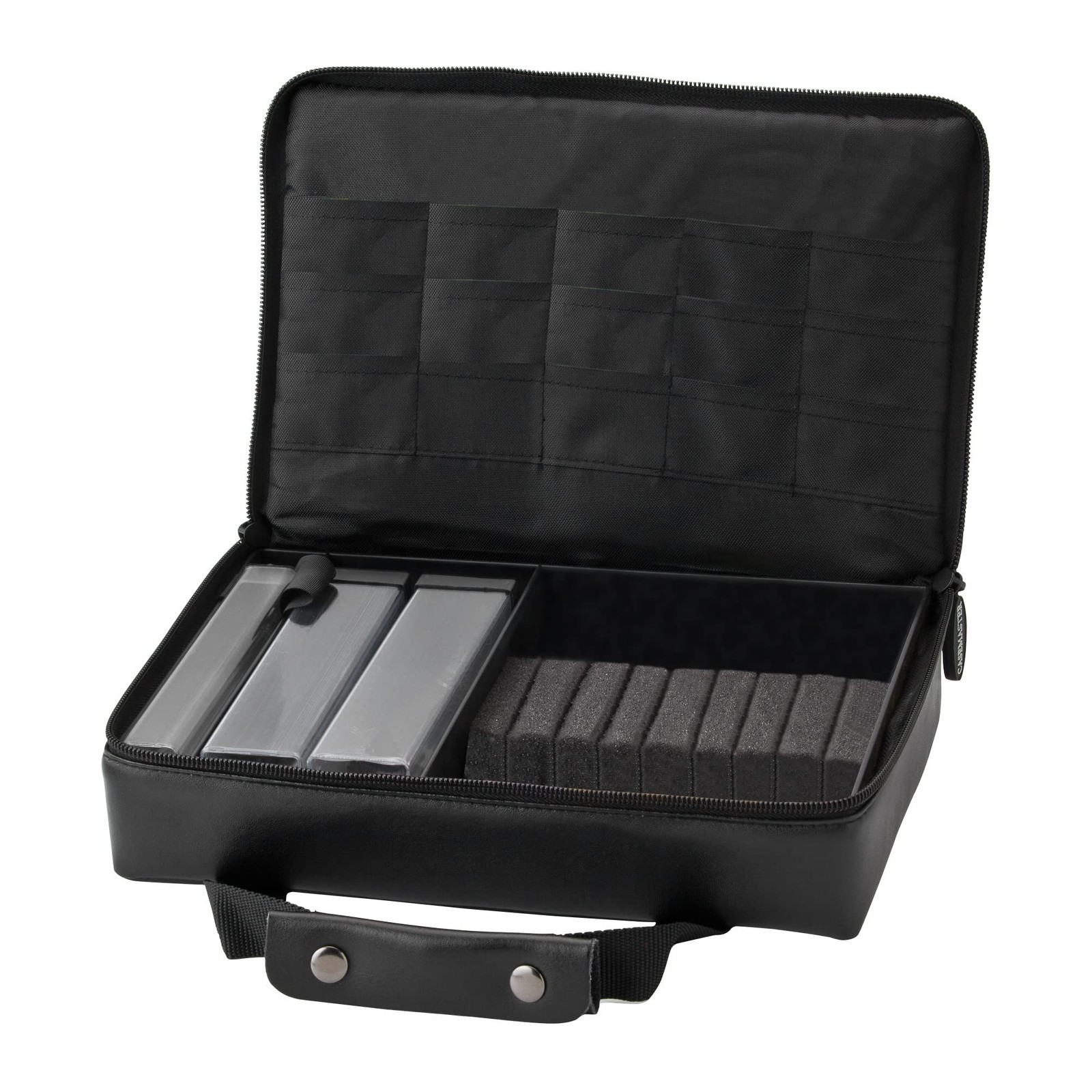 The Pro Leatherette Dart Case with Leather-Like Exterior Covering, Holds 9 Steel