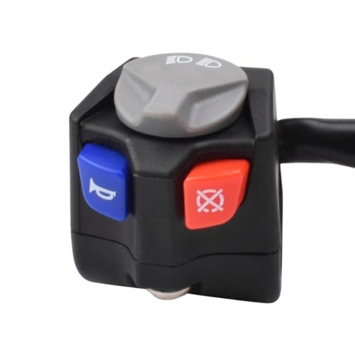 7/8" Motorcycle Handlebar Left Horn Switch High Low Beam Kill Switch Engine