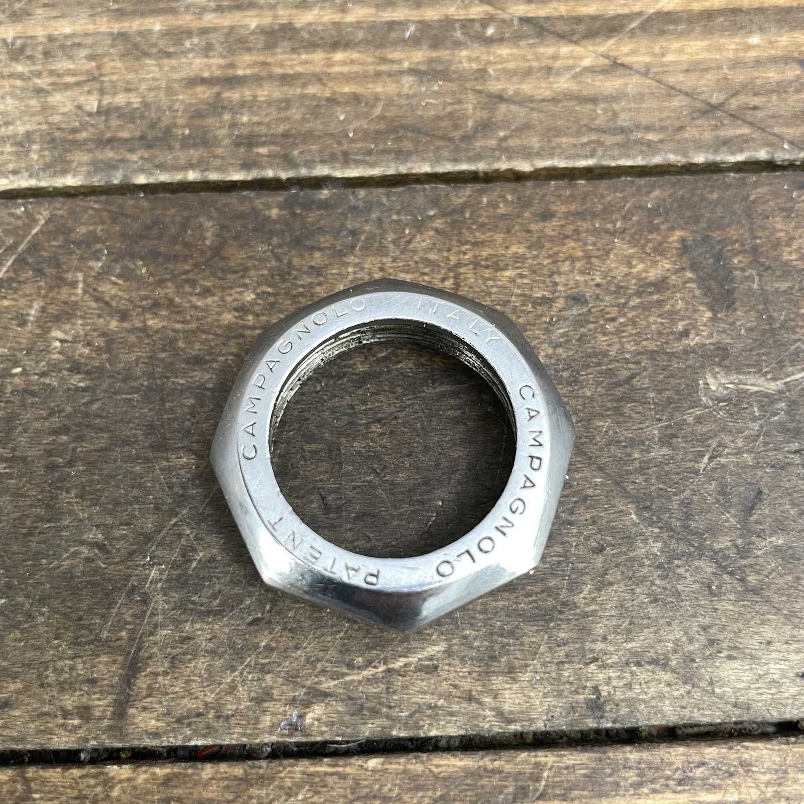 Vintage Campagnolo French Headset Top Nut Locknut 25x1 France 1 Inch Threaded