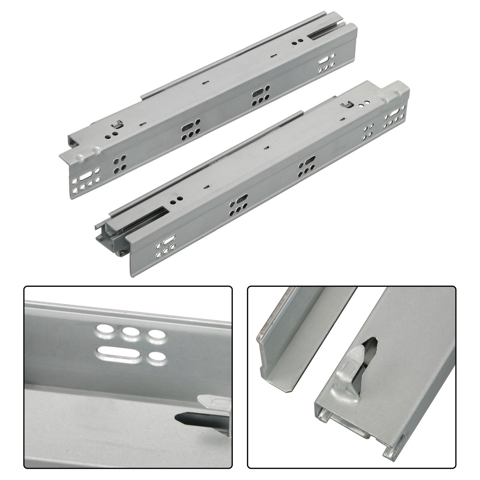 Soft Close Undermount Drawer Glides 15 Inch Full Extension 100 LB