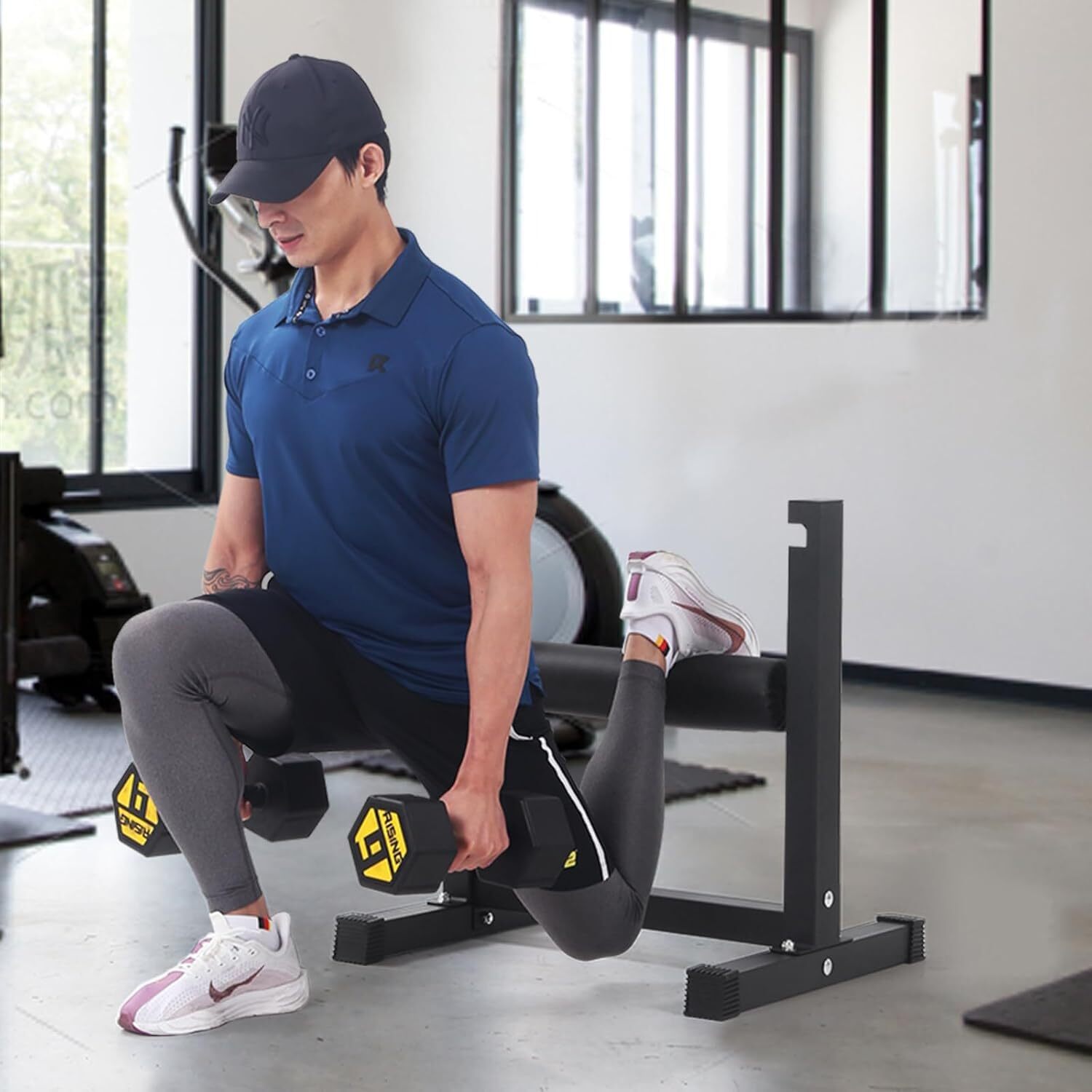 Adjustable Single Leg Squat Roller for Bulgarian Split Squats, Lunges, and Lower