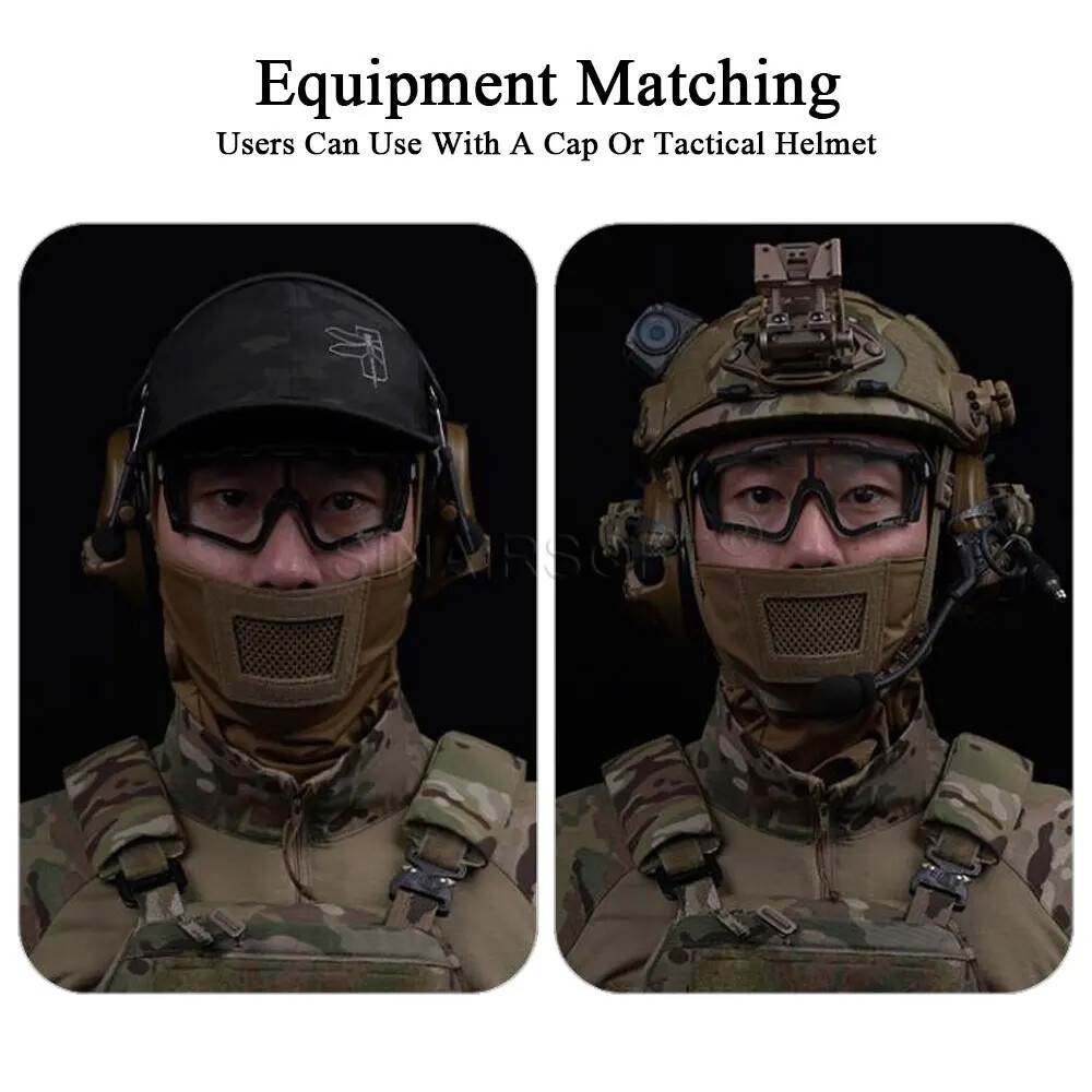 Balaclava Tactical Full Face Mask Airsoft Paintball Protection Camo Hood Outdoor