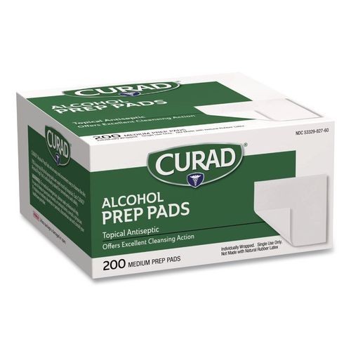 Curad Alcohol Swabs, 1 x 1, 200/Box, 2 Boxes/Pack
