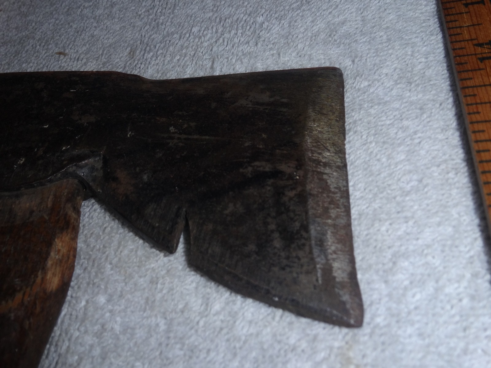 ANTIQUE ORIGINAL 14" STANLEY WOOD & METAL AX+ HAMMER 59 WEAR SAFETY GOGGLES TOOL