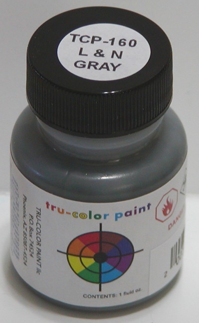 Tru-Color Paint  TCP-160 L&N Louisville & Nashville Gray 1oz Bottle