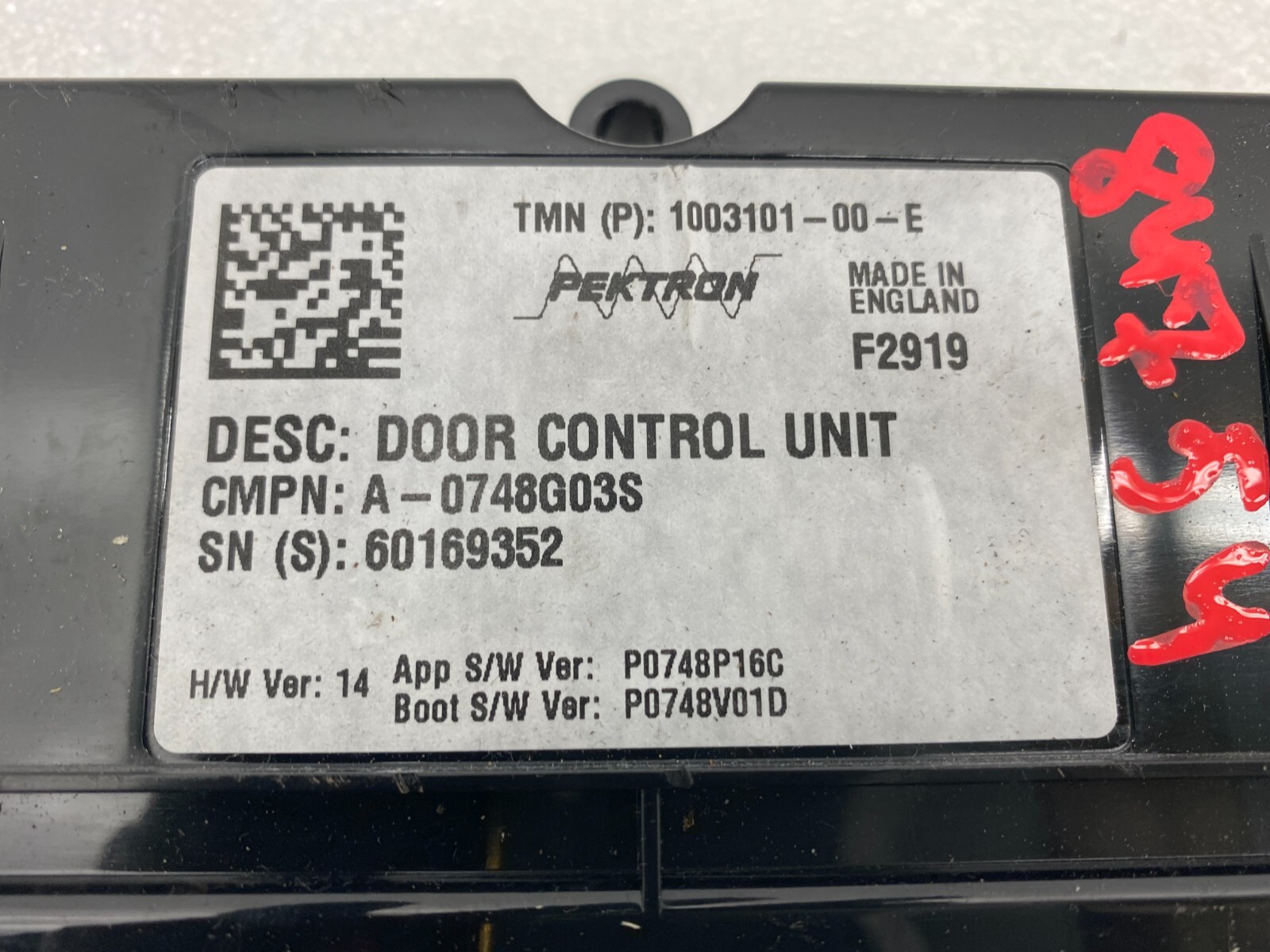 ⭕ 12-20 Tesla Model S Door Control Unit Module Mechanism Controller 1003101-00-E
