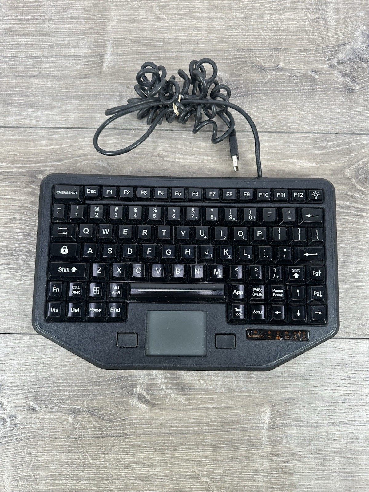 iKEY Rugged / Police Mobile Keyboard IK-TR-911-RED For Vehicle Laptop Car