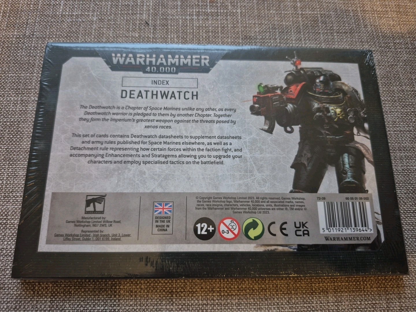 Warhammer 40k Index - Deathwatch Data Sheets New Free P&P