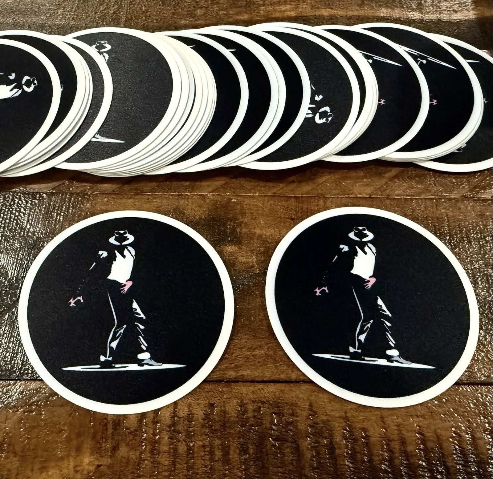 (Lot of 2) Michael Jackson “King Of Pop” Motown Icon Patch Music Icon On Patch