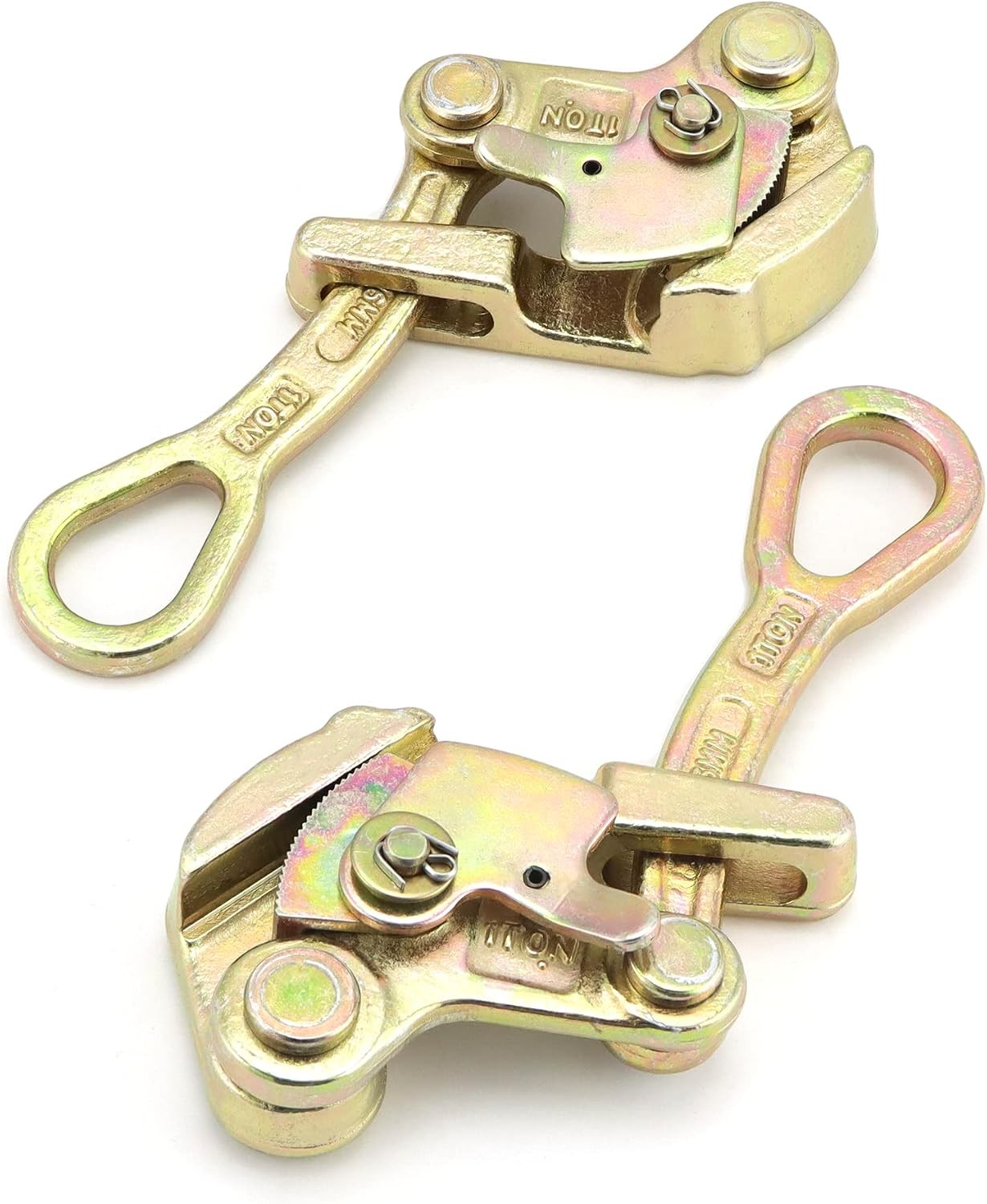 2 Pack 1 T Cable Grip Wire Grip Steel Rope Jaw Puller for Wire Rope, Pulli
