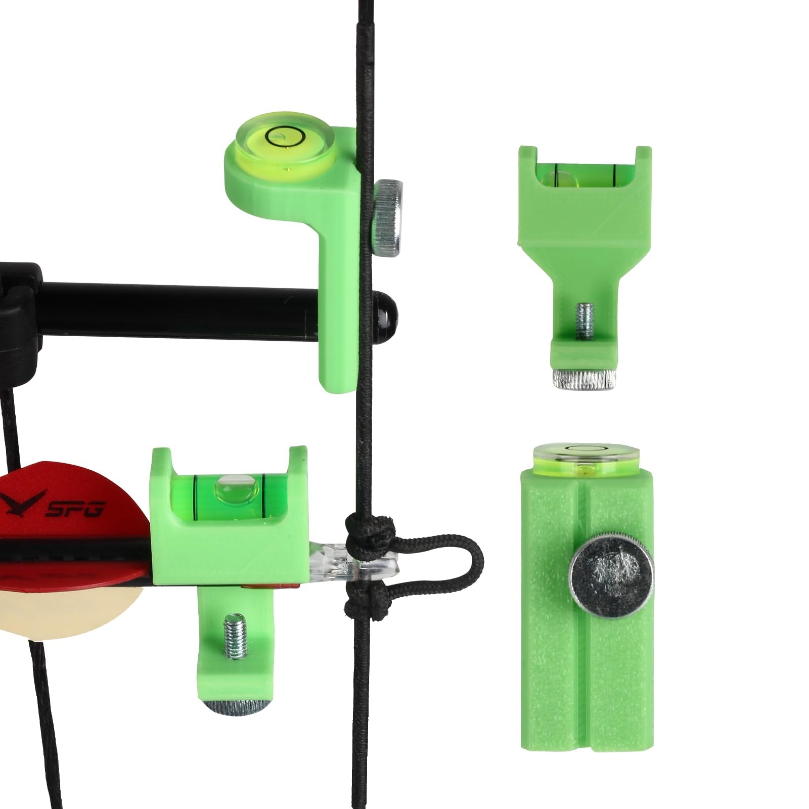 SPG Archery Bow and Arrow String Level Compound Tuning Kit with Green