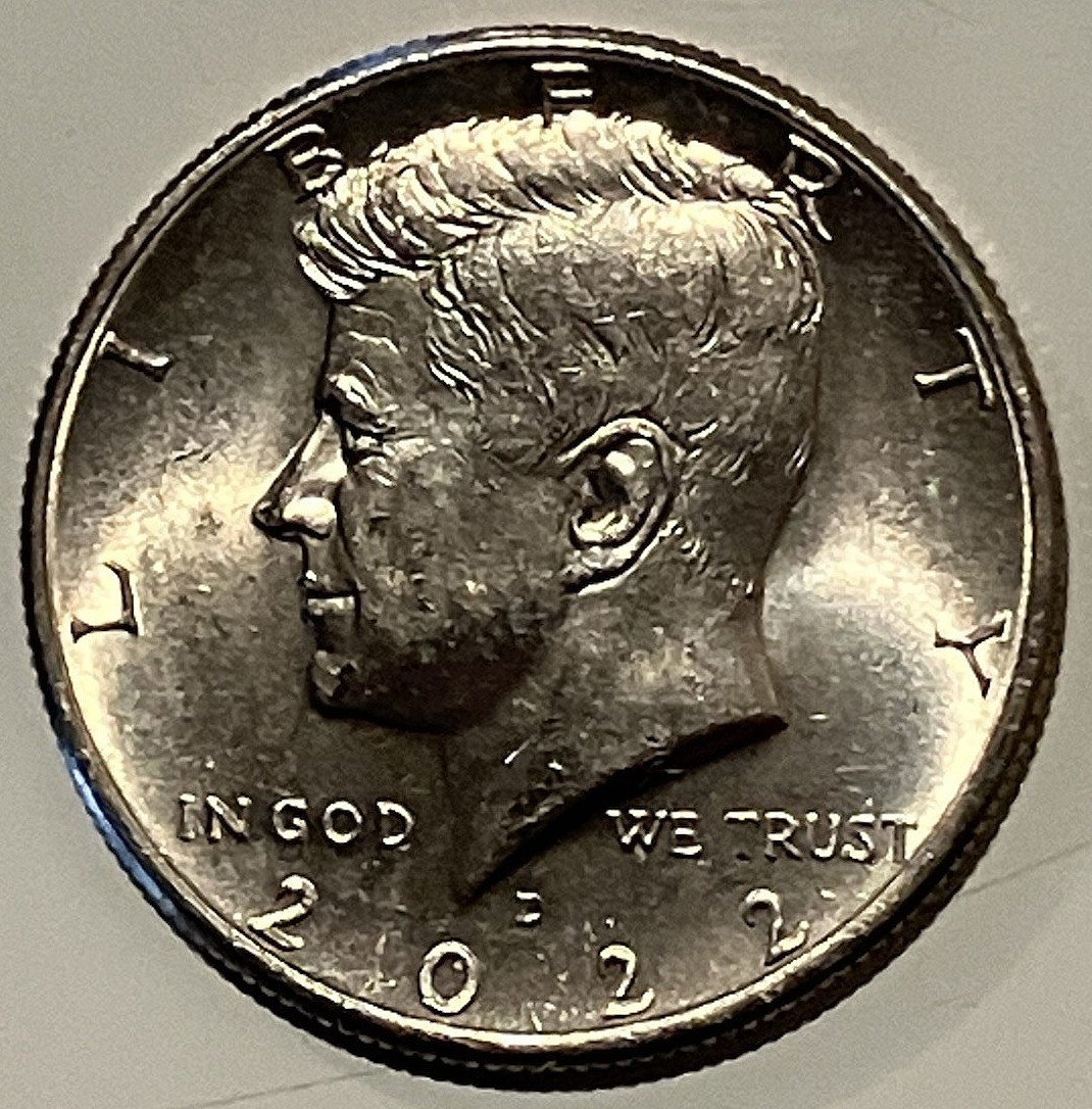 2022-D 50C Kennedy Half Dollar. Free Shipping!!!!!!!!!!!!!!!!!!