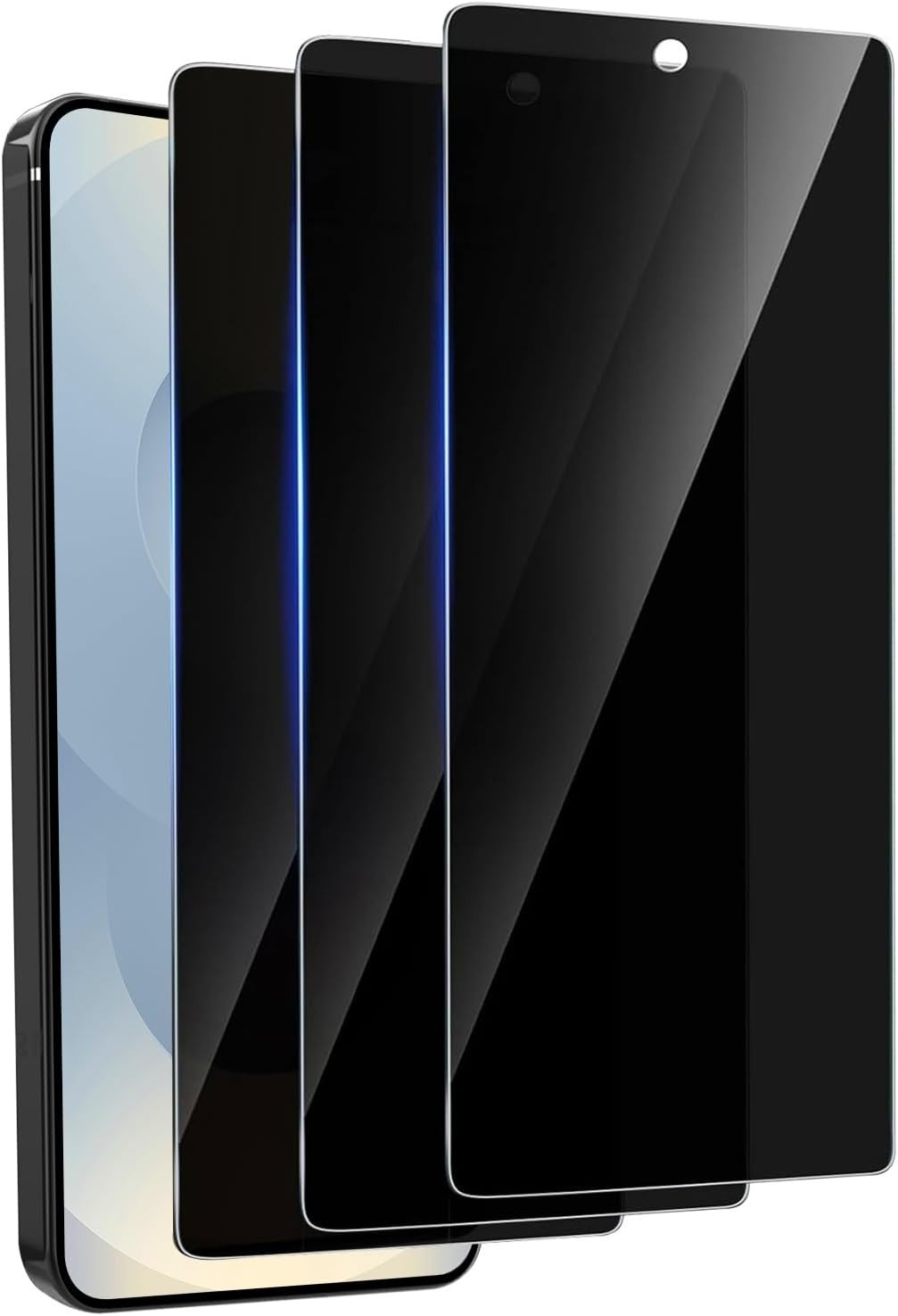 3 Pack Privacy Screen Protector for Samsung Galaxy S24 Ultra Tempered Ultra-Thin