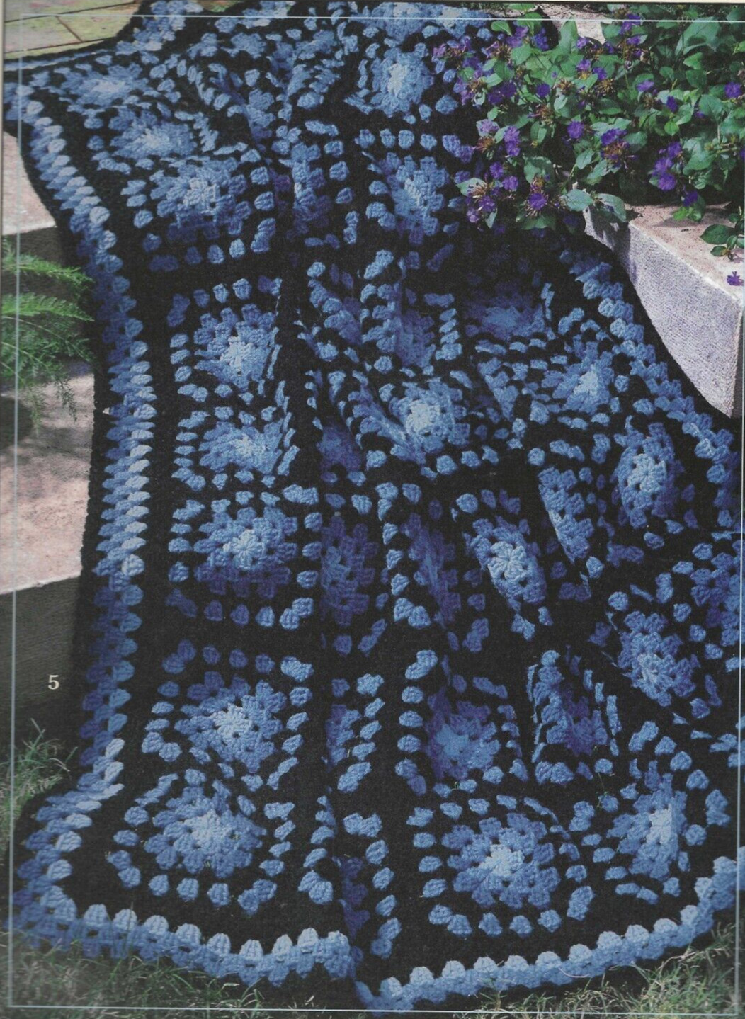 GRANNIES BY DESIGN-5 Beautiful Afghan Designs--Crochet Pattern Booklet