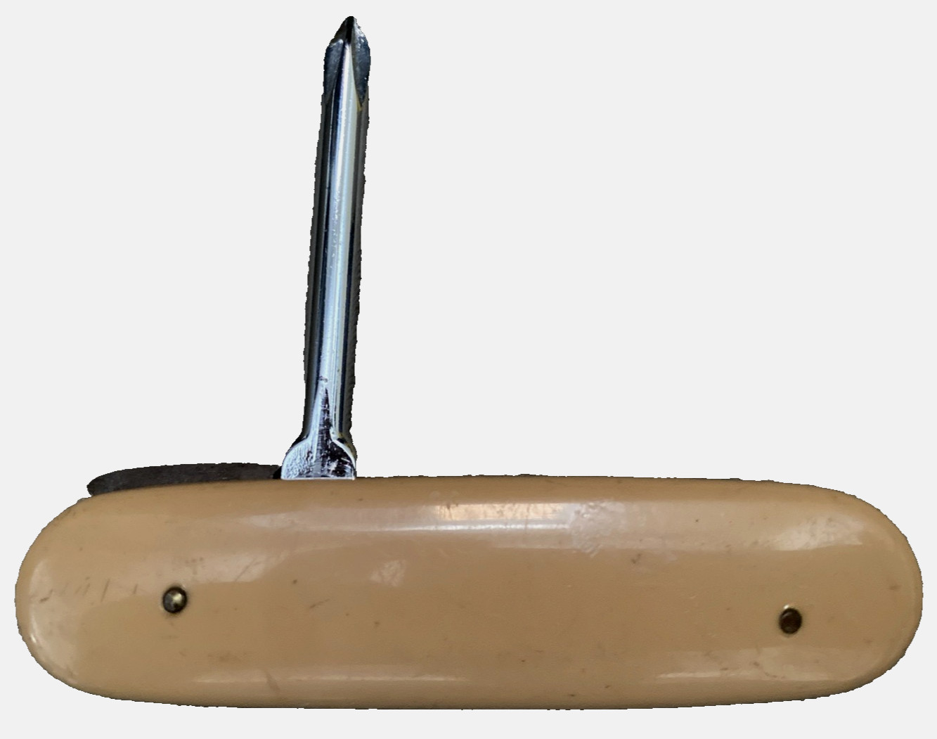 Seizo Japan 3.75" Tan Stainless Screwdriver Folding Pocket Tool