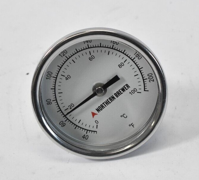 Northern Brewer Dial Thermometer Temperature Dial Fahrenheit Celsius Range