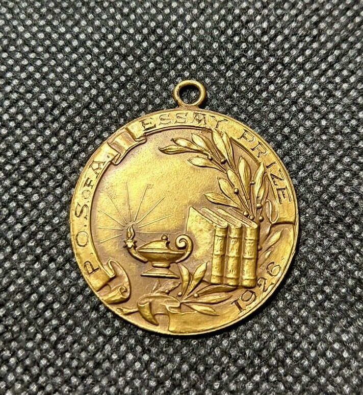 1926 P.O.S. OF A. ESSAY PRIZE LOUISE V CHAFEY MEDAL!! e4092DXXX