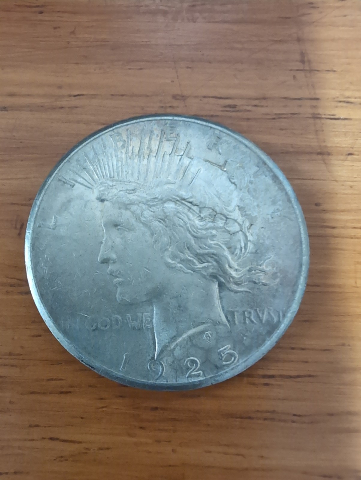 1925 peace silver dollar Solid EF