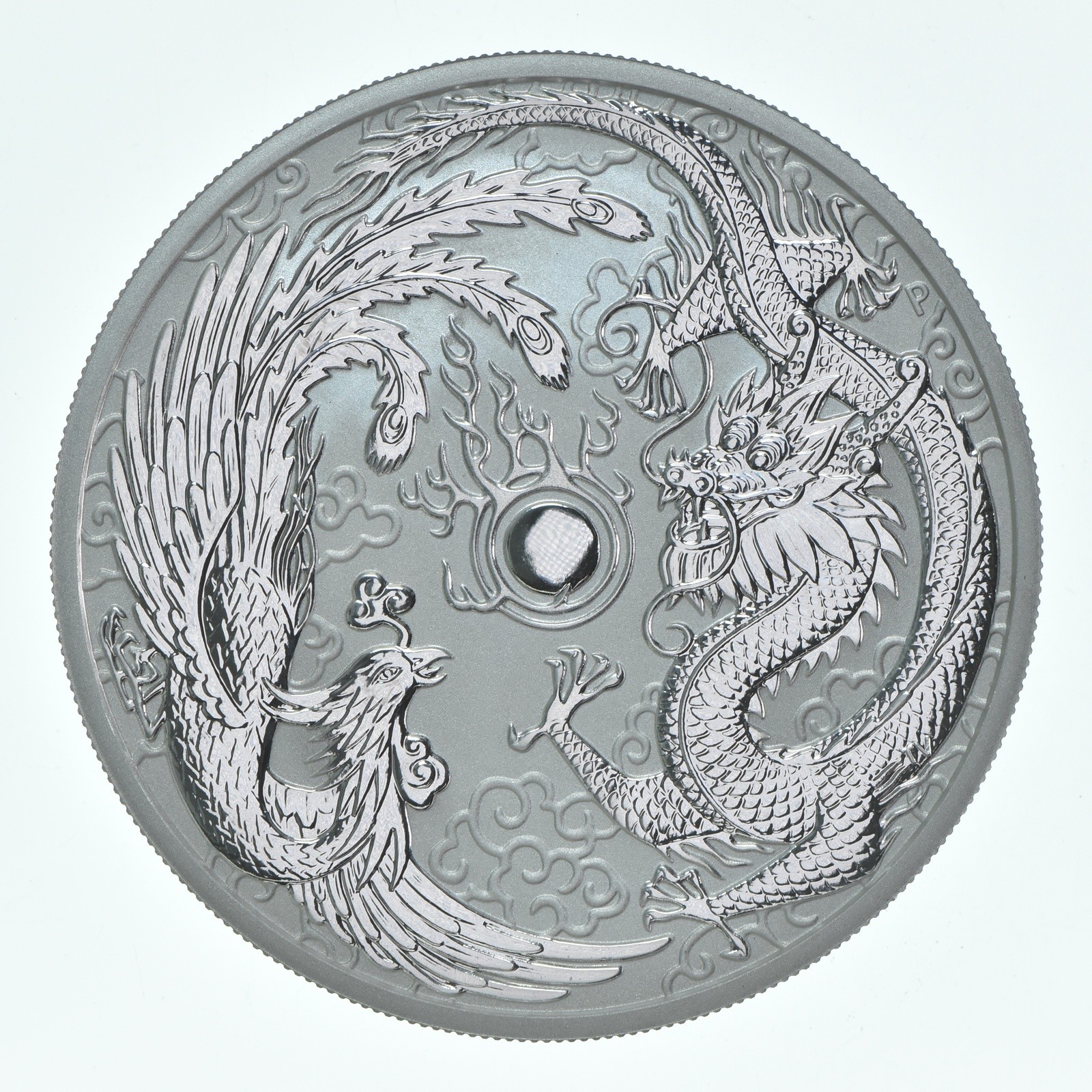 2017 P Australia 1 Dollar Silver Dragon And Phoenix 1 Oz